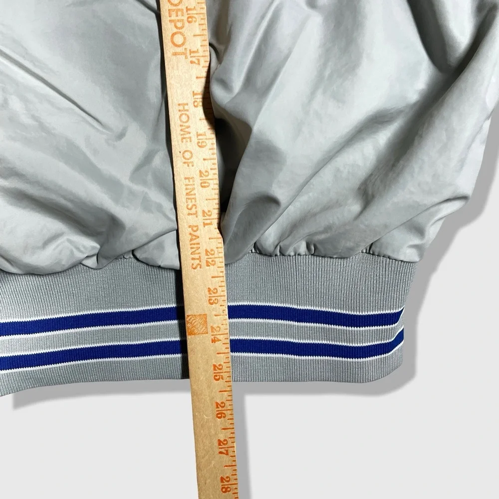 Dunbrooke Varsity Jacket Mens M Gray NIBCO Corporate Bomber‎ Vintage 80s
